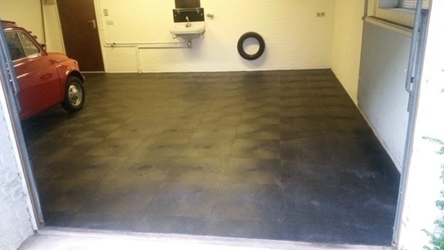 Garage pvc klickfliesen