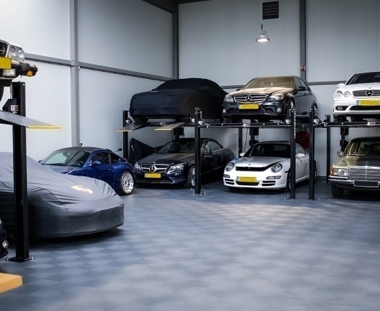Synthetische Garagenböden