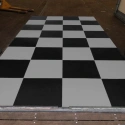 PVC Event Bodenfliese Schwarz