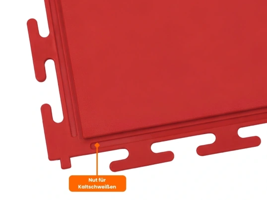 PVC Klickfliese Wasserdicht Rot