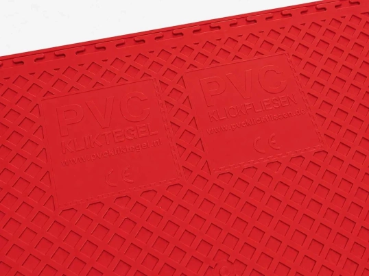 PVC Klickfliese Wasserdicht Rot