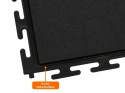 PVC Klickfliese Wasserdicht Schwarz