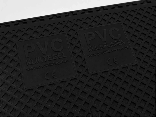 PVC Klickfliese Wasserdicht Schwarz