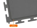 PVC Klickfliese Wasserdicht Anthrazit