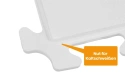 PVC Klickfliese Wasserdicht Weiß