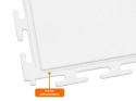 PVC Klickfliese Wasserdicht Weiß