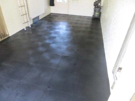 PVC Garagenbodenfliese Schwarz