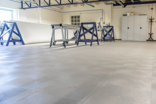 PVC Werkstattboden Fliese Anthrazit
