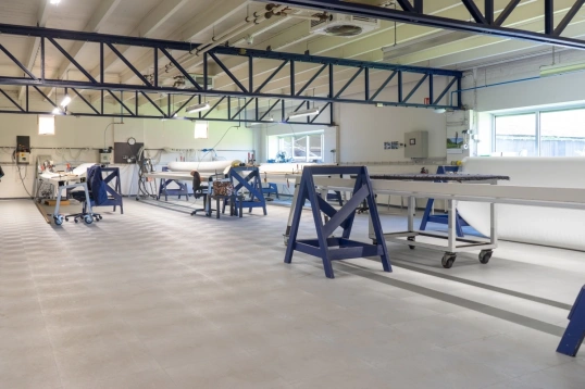 PVC Werkstattboden Fliese Anthrazit